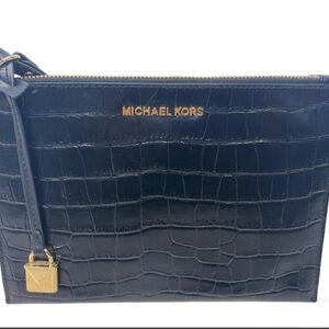 Michael Kors  Crocodile Embossed clutch